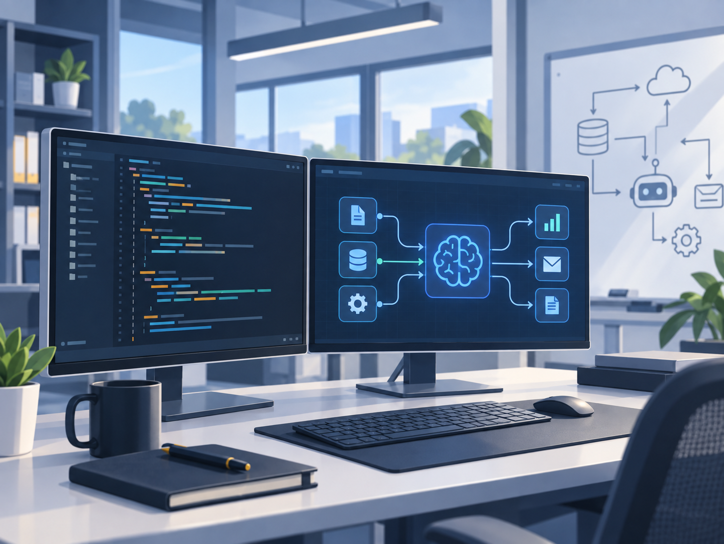 AI-alapú fejlesztés — automatizált folyamatok a monitoron